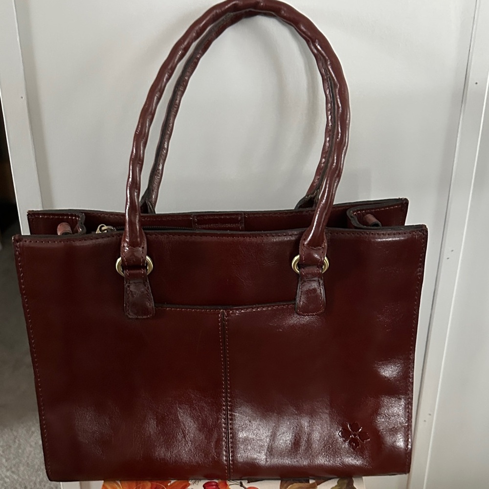 Patricia Nash Deep Brown Tooled Tote - Picture 2 of 7